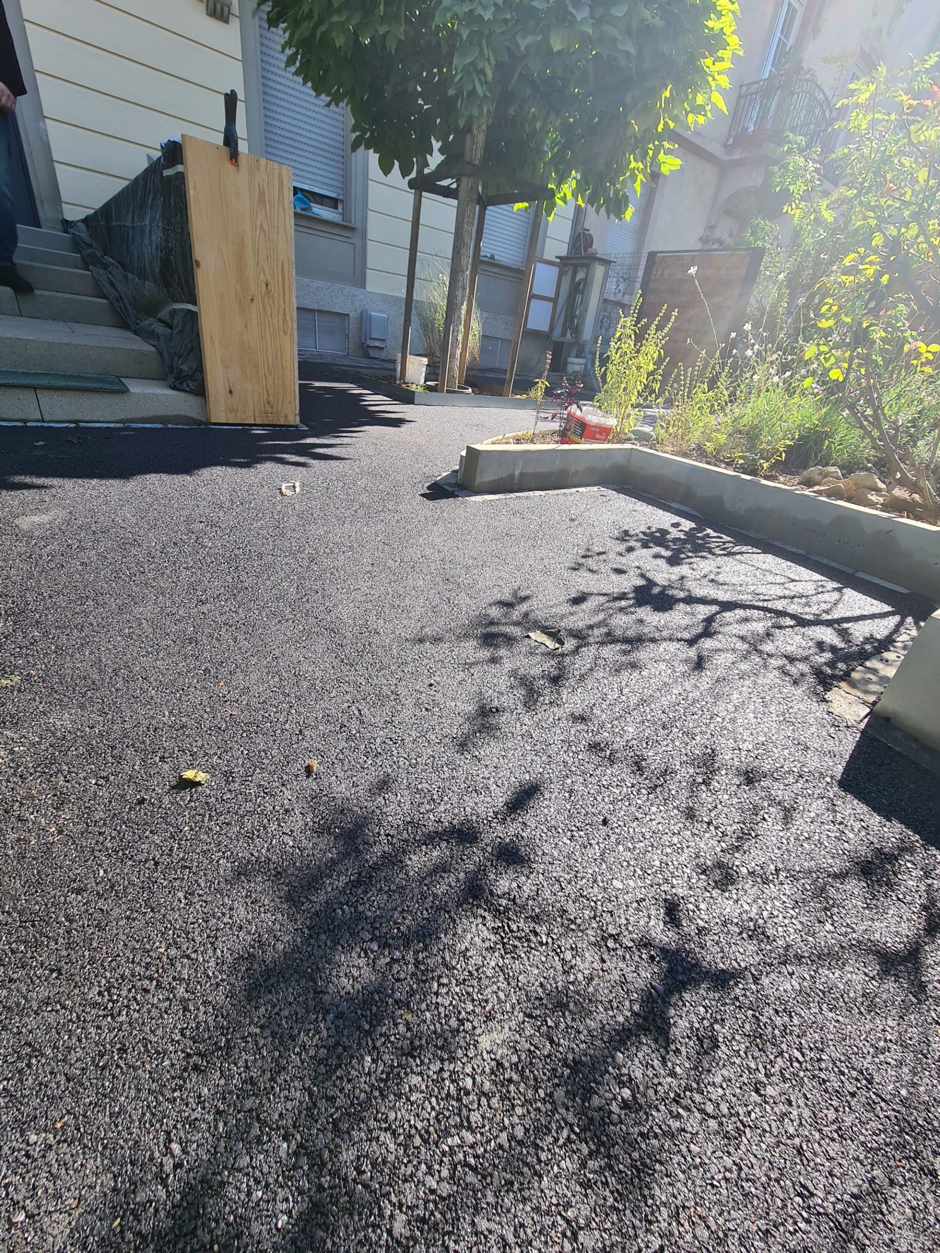 Pose de Macadam et de pavés à Mulhouse Rixheim 2